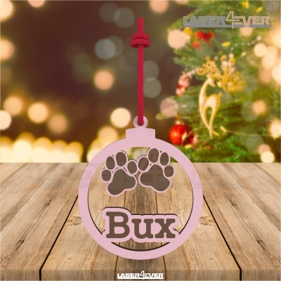 Bola de Natal - Patinhas - Nome Personalizado