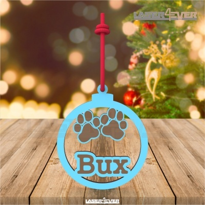 Bola de Natal - Patinhas - Nome Personalizado