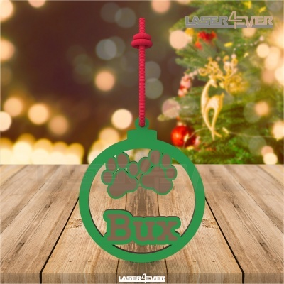 Bola de Natal - Patinhas - Nome Personalizado