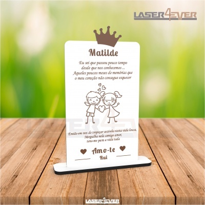 Placa Dia dos Namorados - Nomes Personalizados
