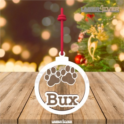 Bola de Natal - Patinhas - Nome Personalizado