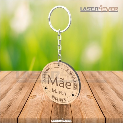 Porta-Chaves Mãe - Nomes Personalizados