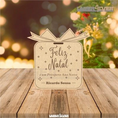 Mini Placa de Natal - Presente Nome Personalizado