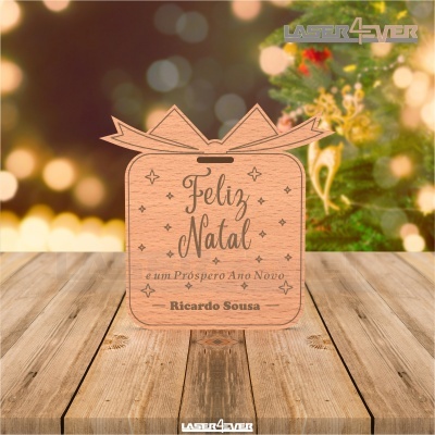Mini Placa de Natal - Presente Nome Personalizado