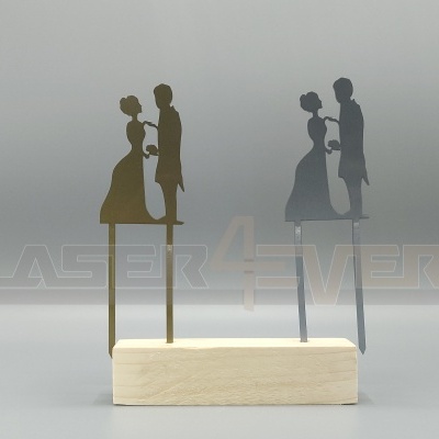 Topo de bolo para Casamento - Tema Casal