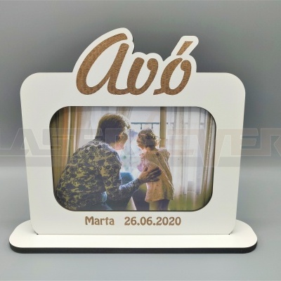 Moldura - Avós / Avó / Avô - Nome e Data Personalizável