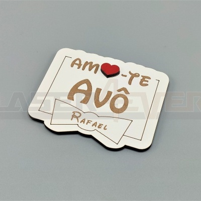 Íman Amo-te Avô - Nome Personalizado