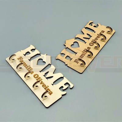 Chaveiro - HOME - Nome de Família Personalizado