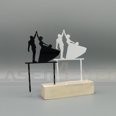 Topo de bolo para Casamento - Tema Casal