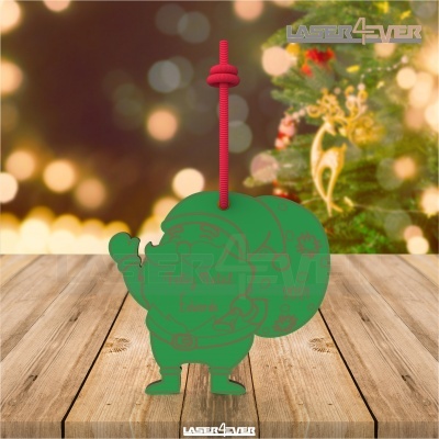 Bola de Natal - Pai Natal Nome e Ano Personalizado