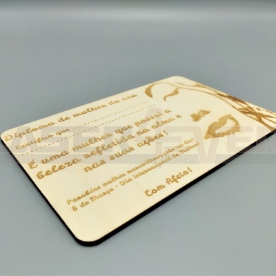 Placa Diploma - Prenda para o Dia Internacional da Mulher