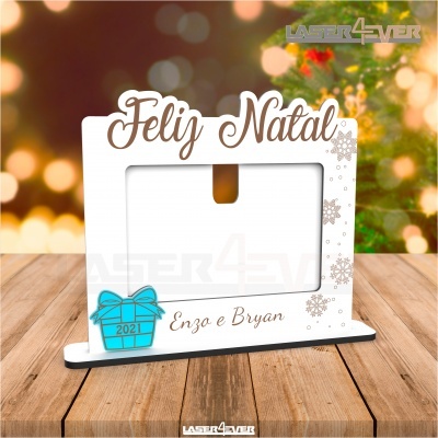 Moldura - Feliz Natal - Nome e Ano Personalizado