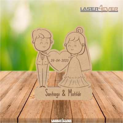 Lembrança Casamento - Casal Coração