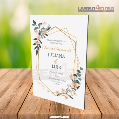 Convite Casamento - Folhas