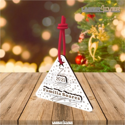 Bola de Natal - Nome e Ano Personalizável