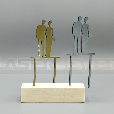 Topo de bolo para Casamento - Tema Casal