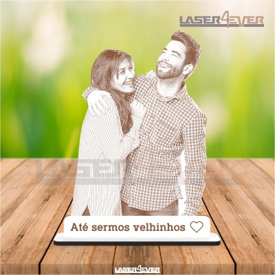 Foto Gravada Laser - Frase Personalizada