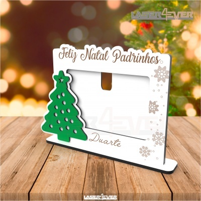 Moldura - Feliz Natal Padrinhos - Nome Personalizado