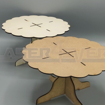 Base para bolo - efeito ondulado