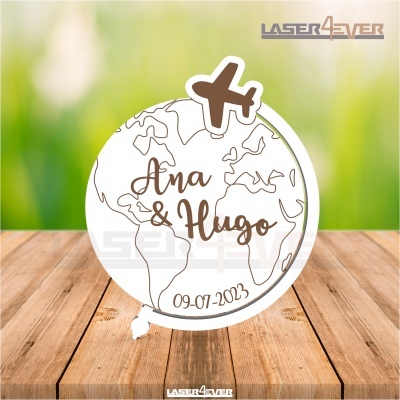 Íman Lembrança Casamento Mundo