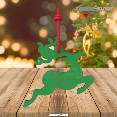 Bola de Natal - Rena Nome Personalizado