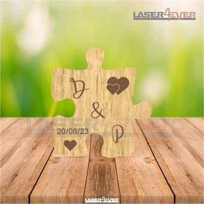 Íman Lembrança Casamento - Peça Puzzle