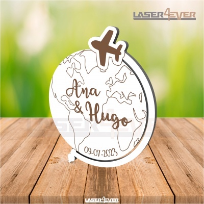 Íman Lembrança Casamento Mundo