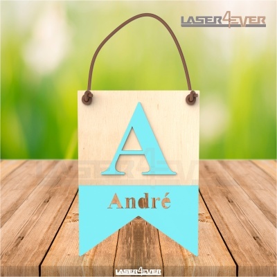Placa Inicial Colorida - Nome André