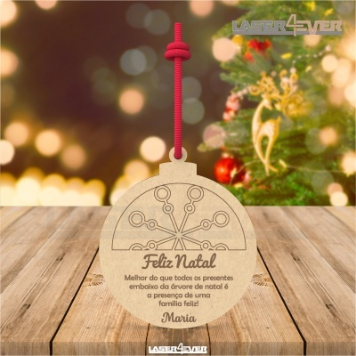 Bola de Natal - Floco de Neve Nome Personalizado