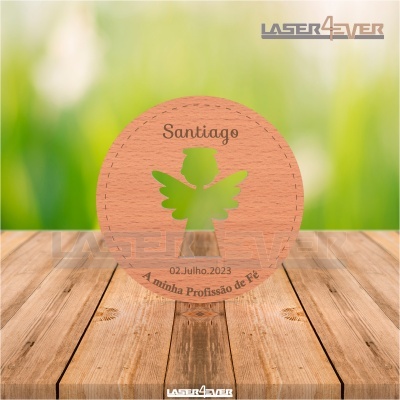 Íman Lembrança Profissão de Fé Círculo Anjo