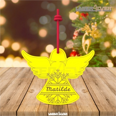 Bola de Natal - Anjo Nome Personalizado