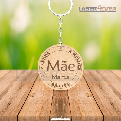 Porta-Chaves Mãe - Nomes Personalizados
