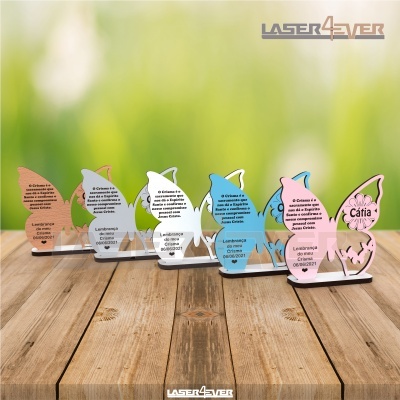 Lembrança Crisma Borboleta