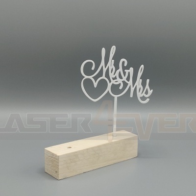 Topo de bolo para Casamento - Mr e MrS