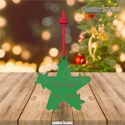 Bola de Natal - Estrela Nome Personalizado