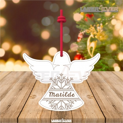 Bola de Natal - Anjo Nome Personalizado