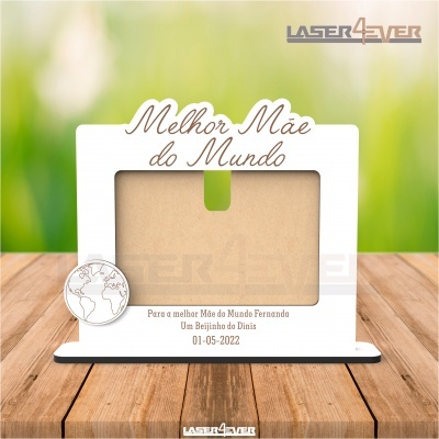 Moldura Melhor Mãe do Mundo -  Nomes Personalizáveis