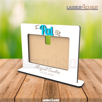 Moldura Pai - Nome e Data Personalizável