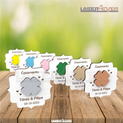 Lembrança Casamento Placa Trevo