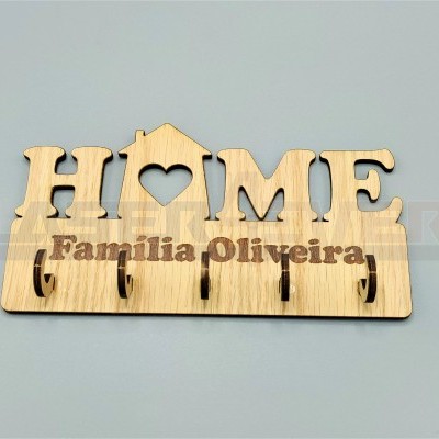 Chaveiro - HOME - Nome de Família Personalizado