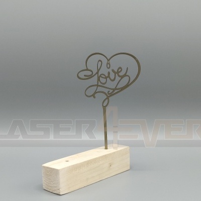 Topo de bolo para Casamento com a Palavra LOVE