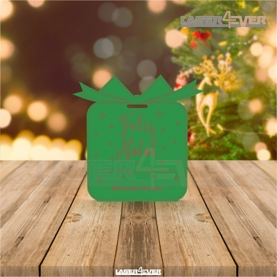 Mini Placa de Natal - Presente Nome Personalizado
