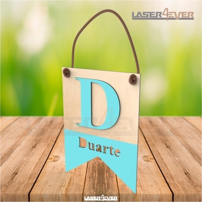 Placa Inicial Colorida - Nome Duarte