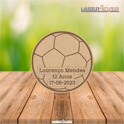 Íman Lembrança Aniversário Bola de Futebol