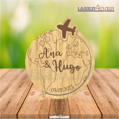 Íman Lembrança Casamento Mundo