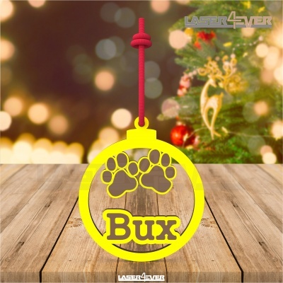 Bola de Natal - Patinhas - Nome Personalizado