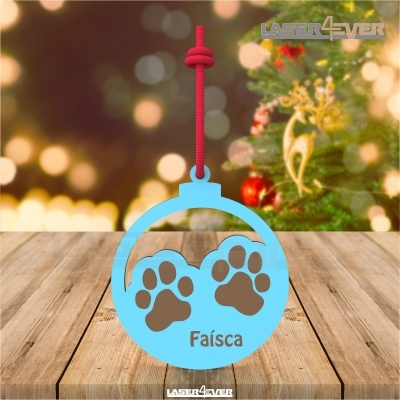 Bola de Natal - Patinhas Nome Personalizado