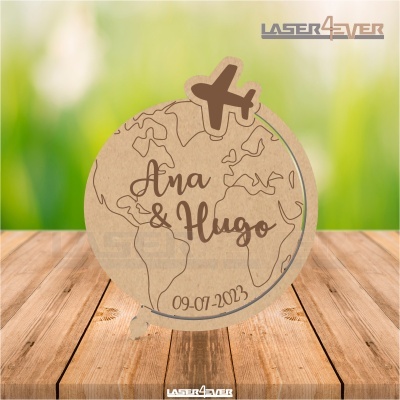 Íman Lembrança Casamento Mundo