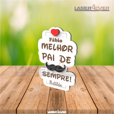 Íman Melhor Pai de Sempre - Nomes Personalizados