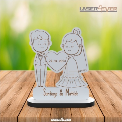 Lembrança Casamento - Casal Coração